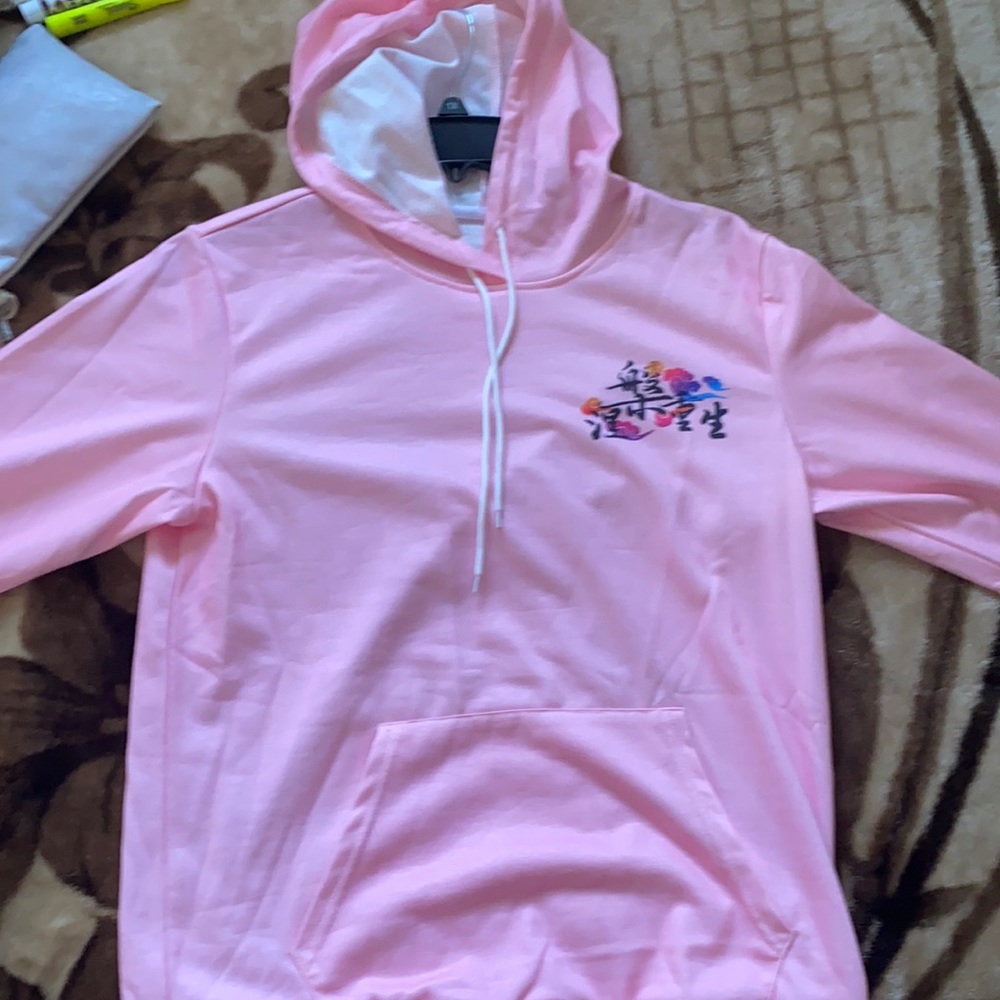 Pink hoodie
